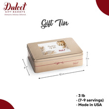 Classic Tin Treats Within Gift Basket