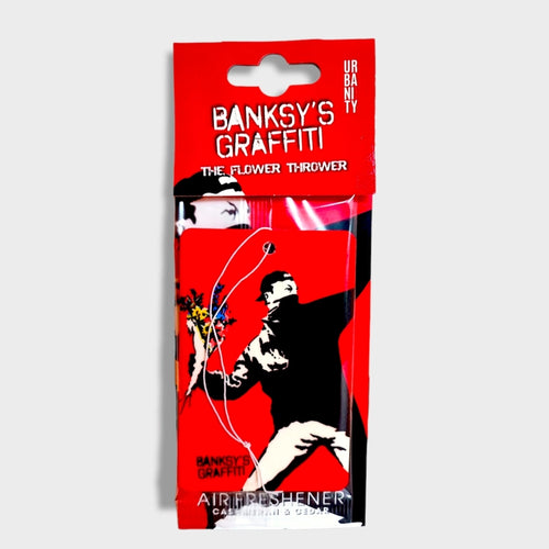 Banksy Car Air Freshener - Flower Trower
