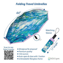 Monet Nympheas Folding Travel Umbrella