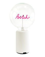 Bulb BITCH Red with Base Table Lamp PORTABLE Pop Nomad Pink