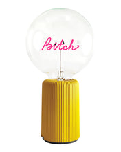 Bulb BITCH Red with Base Table Lamp PORTABLE Pop Nomad Pink