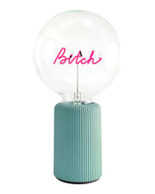 Bulb BITCH Red with Base Table Lamp PORTABLE Pop Nomad Pink