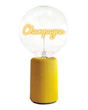 Bulb CHAMPAGNE Amber with Base Table Lamp PORTABLE Pop Nomad Pink