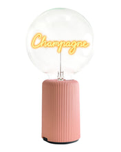 Bulb CHAMPAGNE Amber with Base Table Lamp PORTABLE Pop Nomad Pink