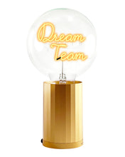 Bulb DREAM TEAM Amber with Base Table Lamp PORTABLE Rose Gold