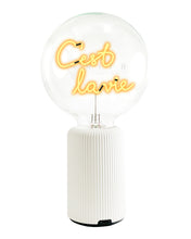 Bulb C'EST LA VIE Amber with Base Table Lamp PORTABLE Pop Nomad Pink
