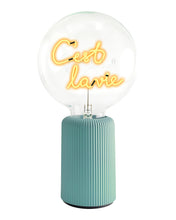 Bulb C'EST LA VIE Amber with Base Table Lamp PORTABLE Pop Nomad Pink