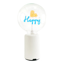 Bulb BE HAPPY Amber/ Blue with Base Table Lamp PORTABLE Pop Nomad Yellow
