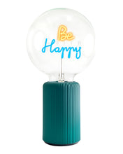 Bulb BE HAPPY Amber/ Blue with Base Table Lamp PORTABLE Pop Nomad Yellow