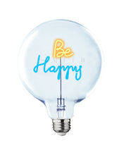 Bulb BE HAPPY Amber/ Blue