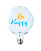 MITB Bulb BE HAPPY Amber/ Blue