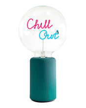 MITB Bulb CHILL OUT Red/ Blue with Base Table Lamp PORTABLE Pop Nomad