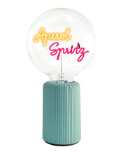 Bulb APEROL SPRITZ Amber/ Red with Base Table Lamp PORTABLE Pop Nomad White