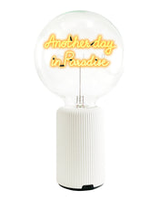 Bulb ANOTHER DAY IN PARADISE Amber with Base Table Lamp PORTABLE Pop Nomad Yellow