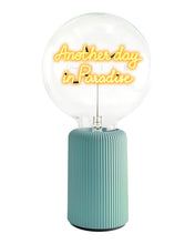 Bulb ANOTHER DAY IN PARADISE Amber with Base Table Lamp PORTABLE Pop Nomad Yellow