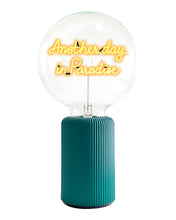 Bulb ANOTHER DAY IN PARADISE Amber with Base Table Lamp PORTABLE Pop Nomad Yellow