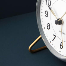 Arne Jacobsen Station Table Clock, Grey/White
