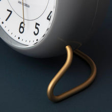 Arne Jacobsen Station Table Clock, Grey/White