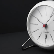 Arne Jacobsen Bankers Table Alarm Clock, Ø: 4.3"