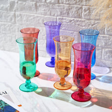 Madrid Acrylic Hurricane Cocktail Glassware, Set of 6