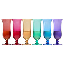 Madrid Acrylic Hurricane Cocktail Glassware, Set of 6