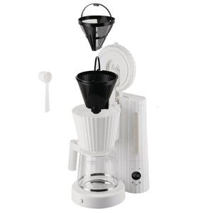 Alessi Plisse Drip Coffee Maker White