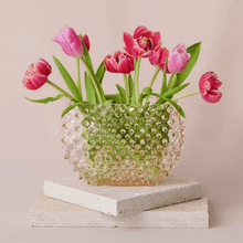 Hobnail Vase - Optic - Apricot Chiffon