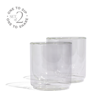 Cove 10oz Glass Tumbler - Set of 2 - Clear