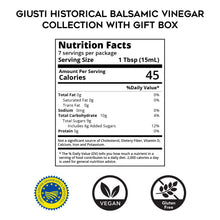 IGP Historical Balsamic Vinegar Collection with Wooden Box by Giusti