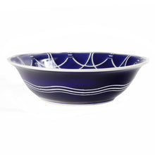 Blue Garden Stoneware 12-Inch Serving Bowl