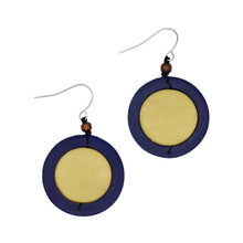 Yellow Circle Cut-Out Earrings