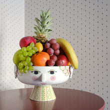 Bjørn Wiinblad Eva Bowl on Stand, Soft Pink, Ø: 9.4"