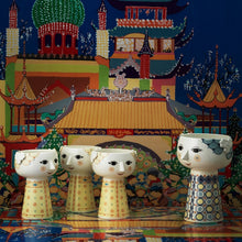 Bjørn Wiinblad Eva Vase, Yellow, H: 5.9"