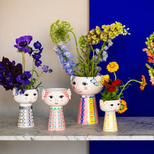 Bjørn Wiinblad Eva Vase, Dark Blue, H: 7.3"