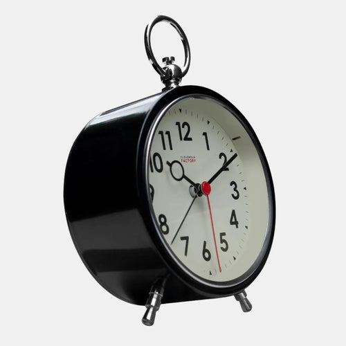 Factory Black Alarm Clock
