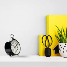 Factory Black Alarm Clock