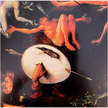 Hieronymus Bosch Egg Monster from The Last Judgement Parastone figurine original artwork reference