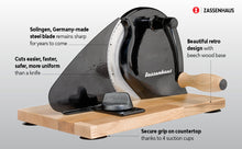Zassenhaus Original Classic Adjustable Bread Slicer for Uniform Slices - 18/8 Stainless Steel Blade