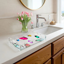 Small Acrylic Vanity Tray Butterflies