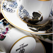 Cavalli Set of 2 Coffee Cups & Saucers Flower C-E