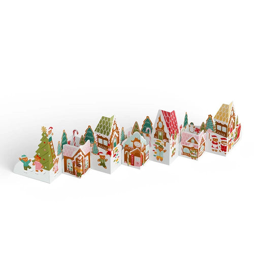 Love Pop Holiday Gingerbread Village Loooooong Card™ (Expands to 2 feet)