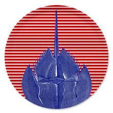 Horseshoe Crab Large Round Birchwood Tray