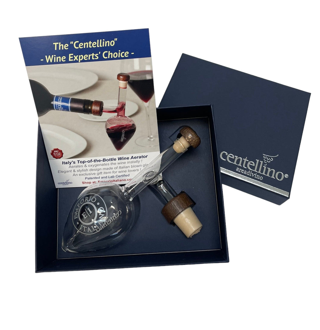 CENTELLINO One-Dose Wine Aerator & Decanter 125 ml + Free Bottle Opener