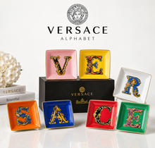 Versace Alphabet Porcelain Square Bowl A-Z