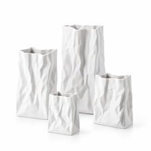 Rosenthal Bag Vase Do Not Litter White Matte
