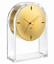 Kartell Air du Temps clock in crystal and gold