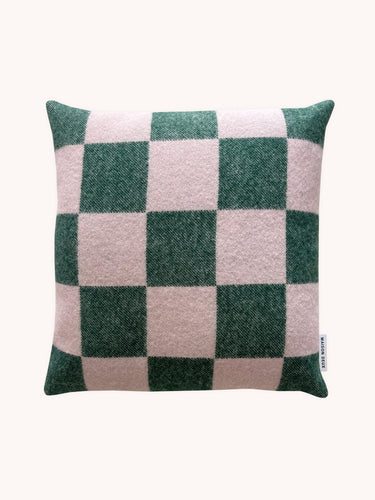 Cushion CHECKERBOARD Green / Pink 1.65 x 1.65 ft