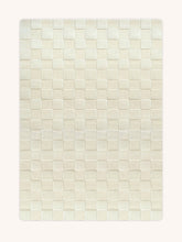 Rug CHECKERBOARD Off White 3.9 x 5.9 ft