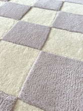 Maison Deux Rug CHECKERBOARD Lilac 2.6 x 8.2 ft