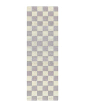 Maison Deux Rug CHECKERBOARD Lilac 2.6 x 8.2 ft